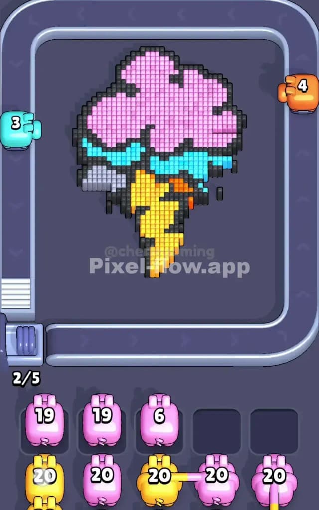 Pixel Flow Level 235 Solution 1