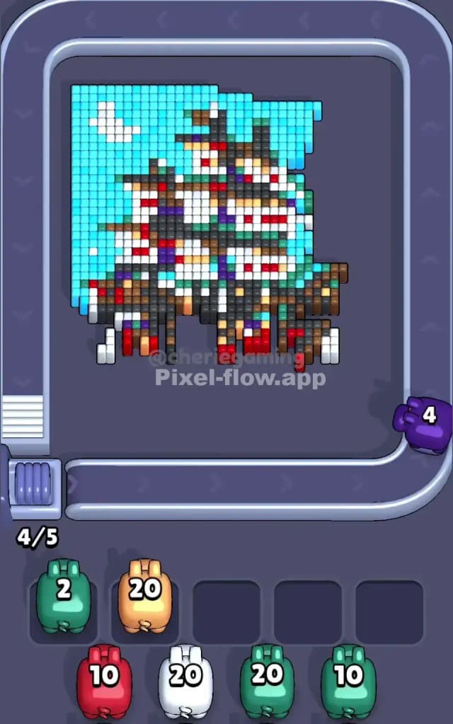 Pixel Flow Level 412 Solution 1