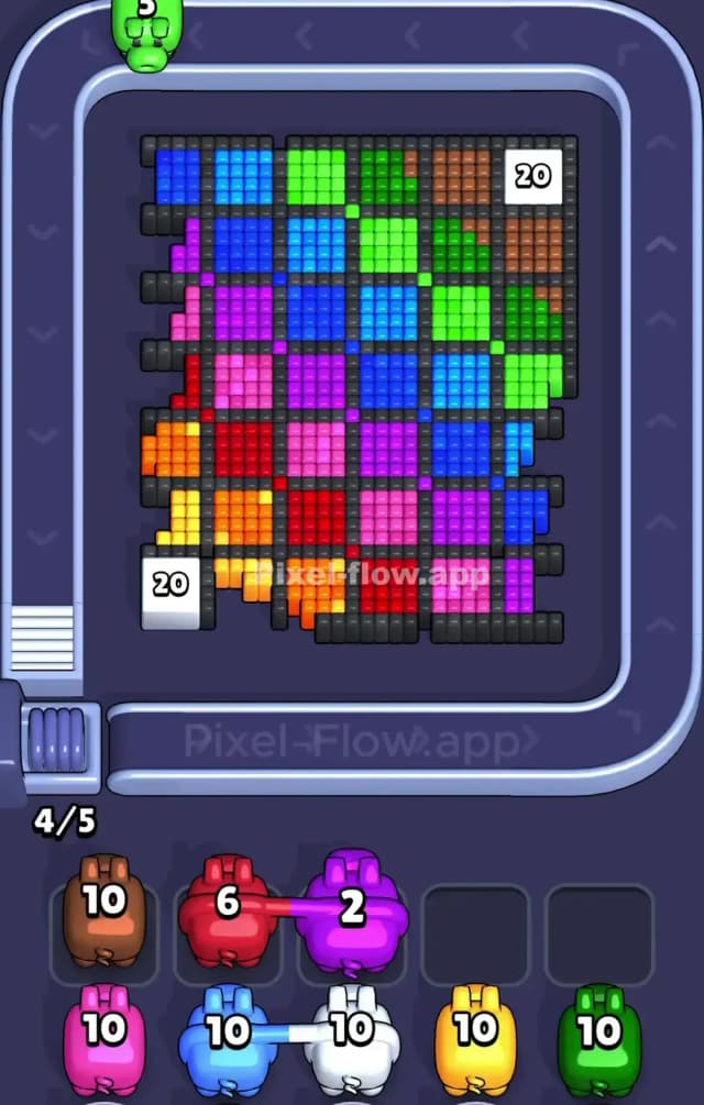 Pixel Flow Level 874 Solution 1
