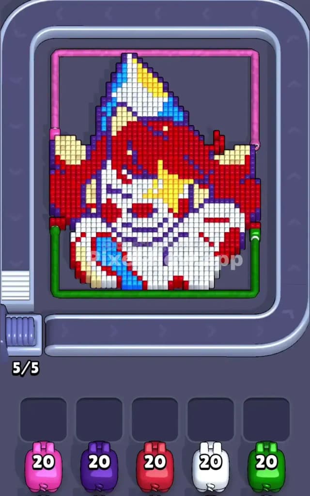 Pixel Flow Level 214 Gameplay