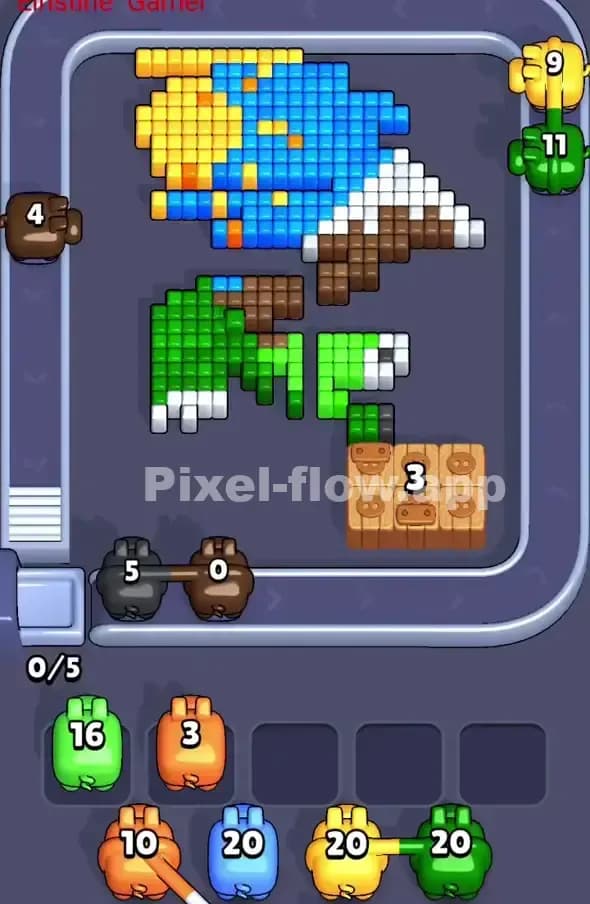 Pixel Flow Level 380 Solution 2