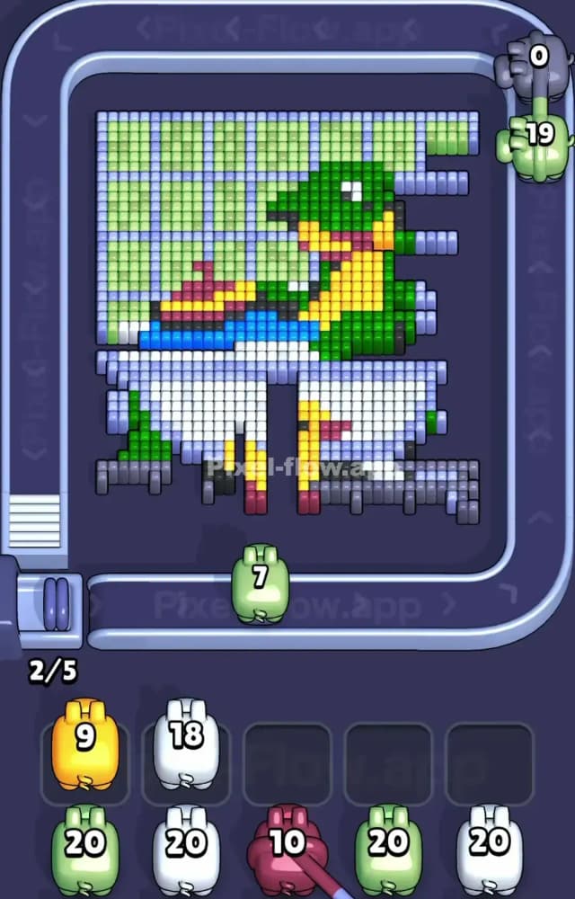 Pixel Flow Level 1337 Solution 1