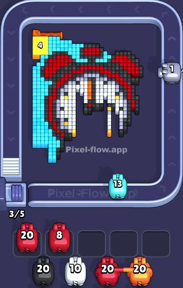Pixel Flow Level 813 Solution 2