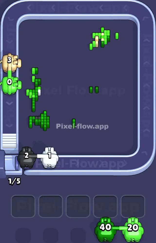 Pixel Flow Level 1085 Solution 3