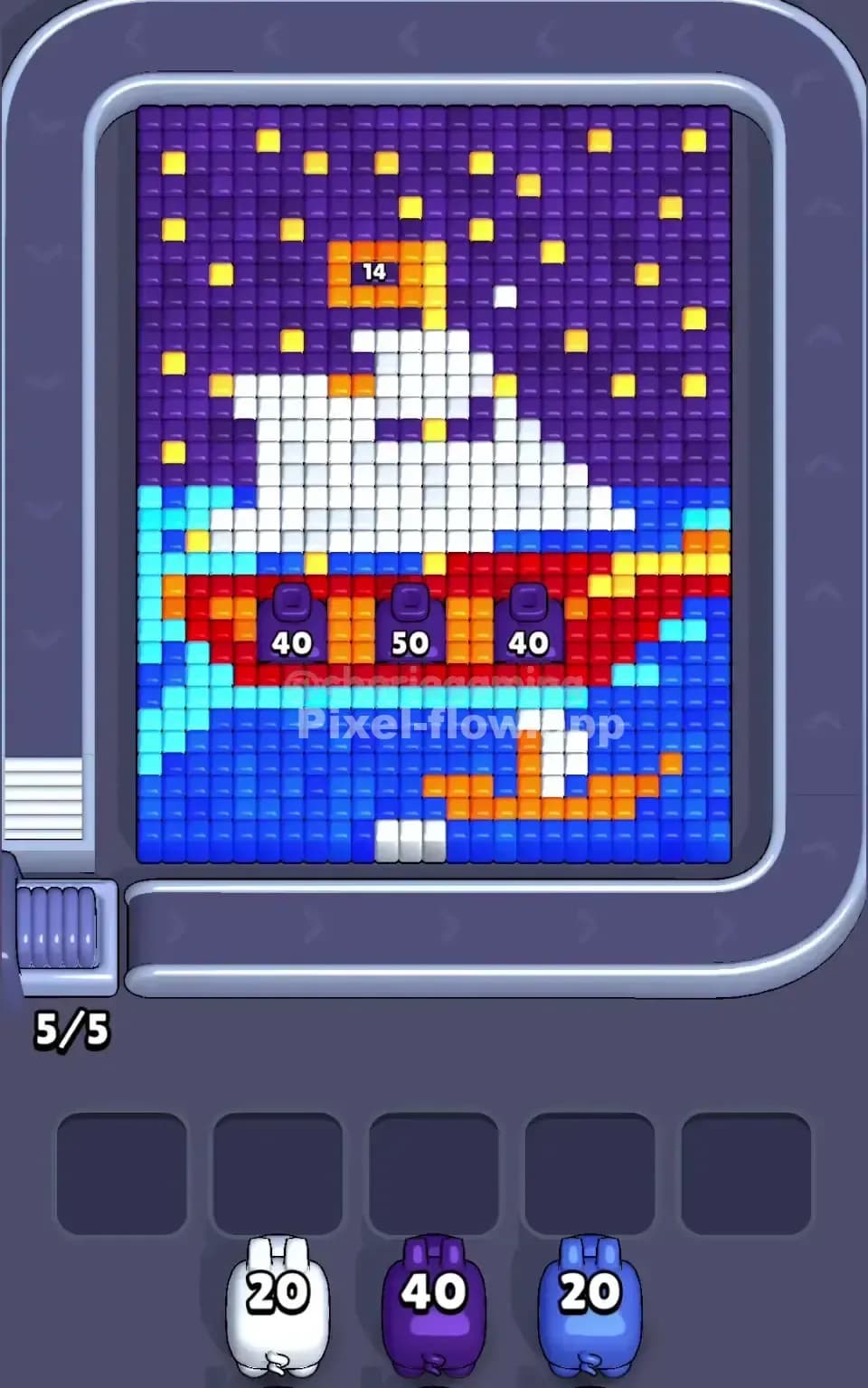 Pixel Flow Level 710 Screenshot
