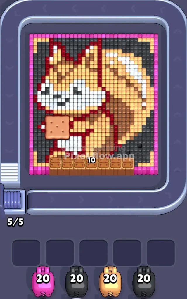 Pixel Flow Level 585 Gameplay