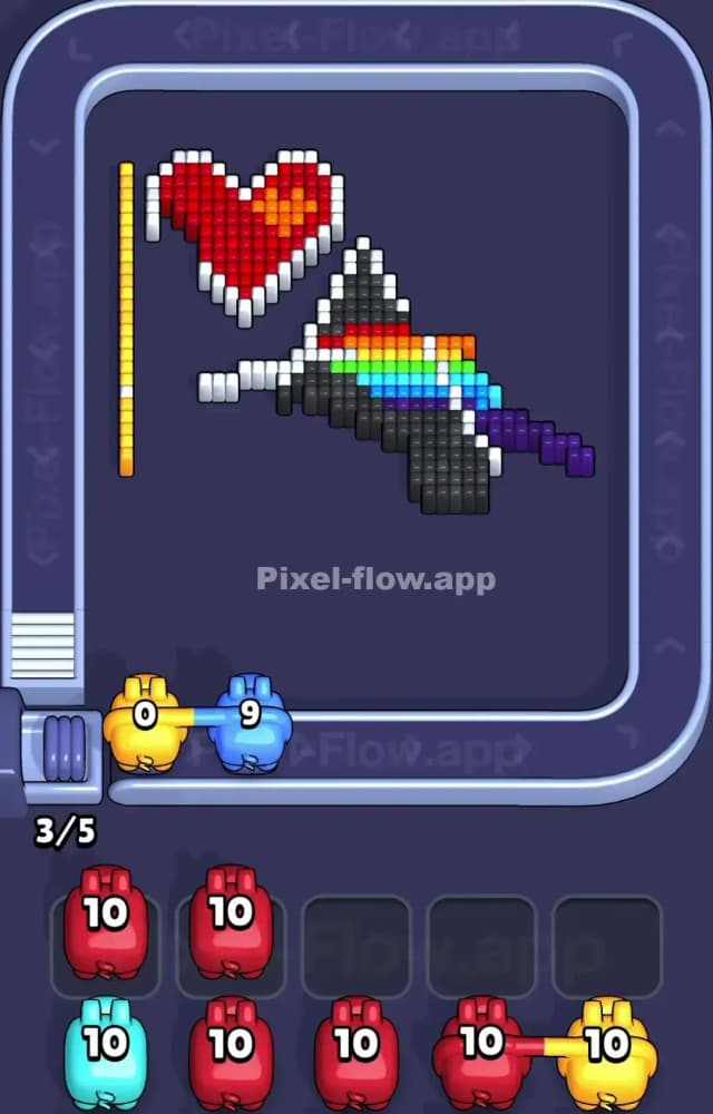 Pixel Flow Level 1187 Solution 2