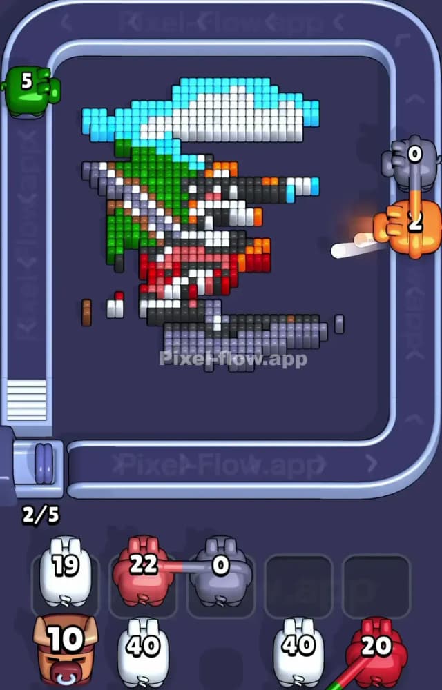Pixel Flow Level 1365 Solution 2