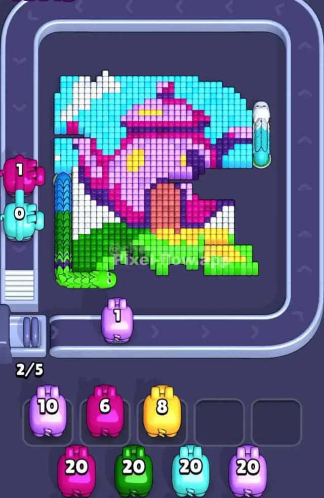 Pixel Flow Level 1735 Solution 1