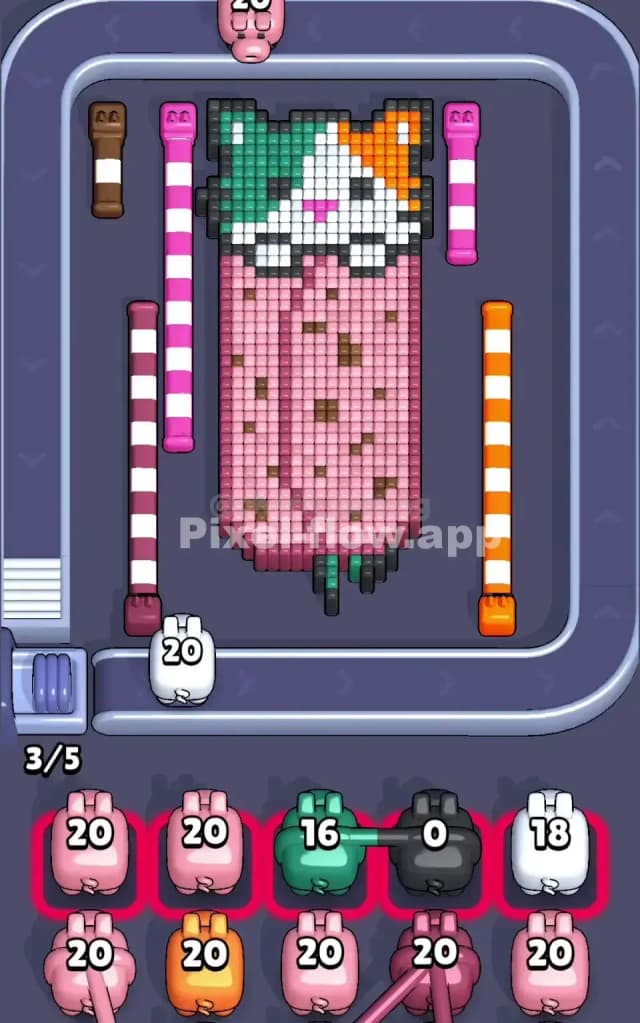 Pixel Flow Level 144 Solution 1