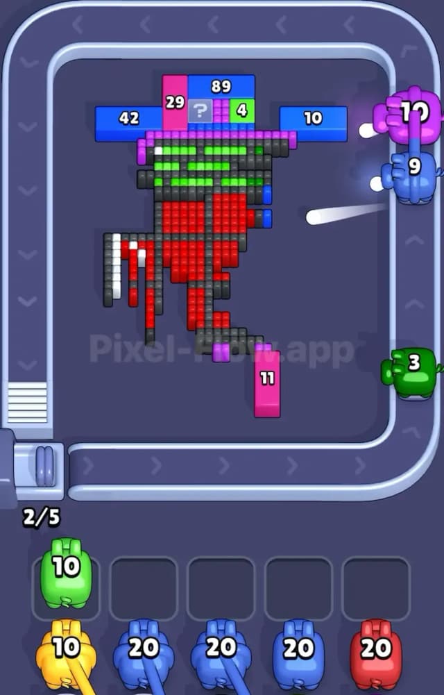 Pixel Flow Rubik Cube Level Solution 2