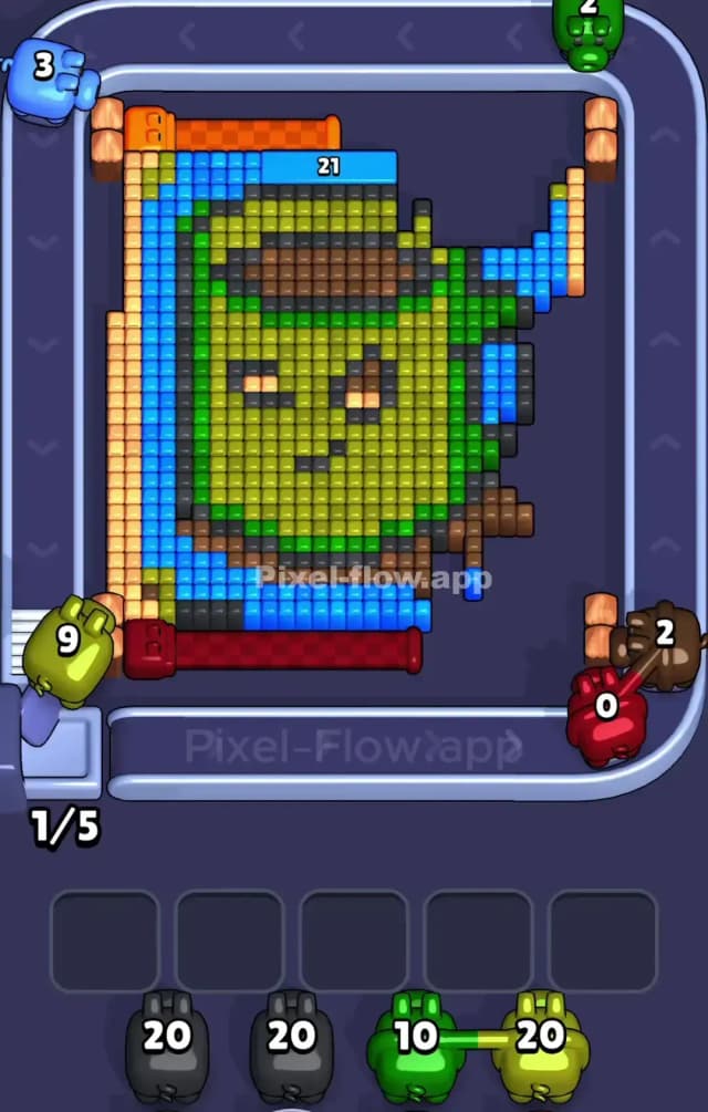 Pixel Flow Level 826 Solution 1