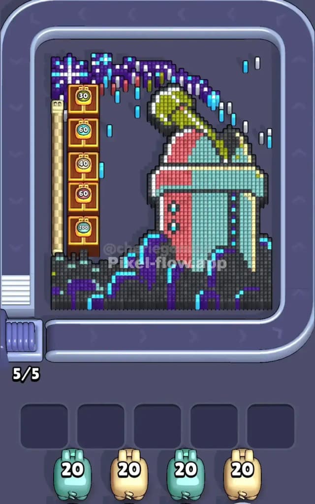Pixel Flow Level 584 Gameplay