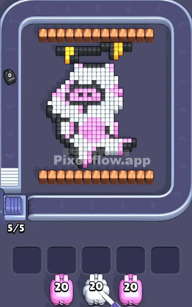 Pixel Flow Level 121 Solution 1