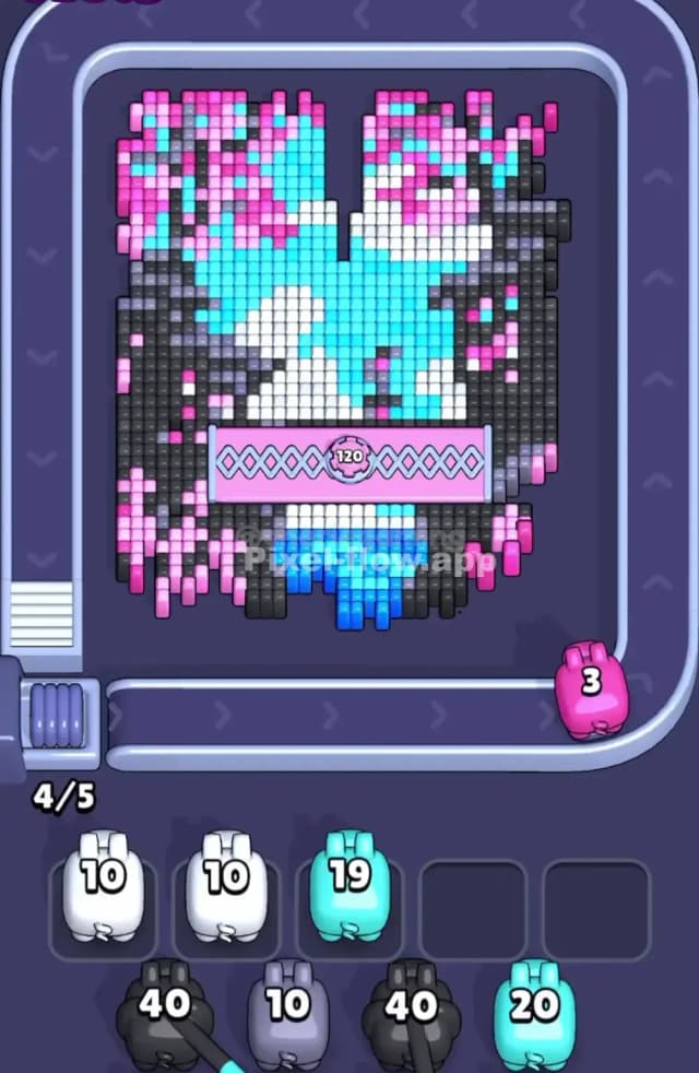 Pixel Flow Level 1665 Solution 1