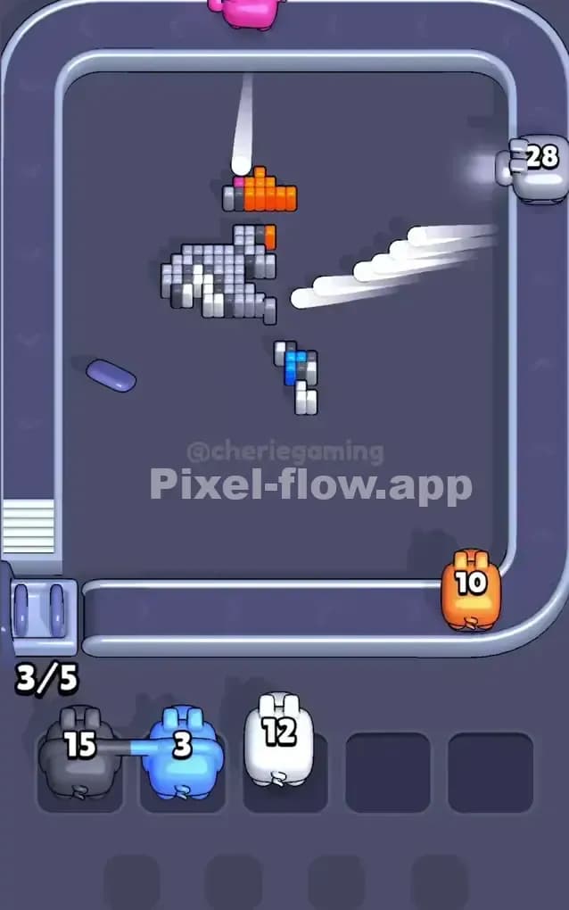 Pixel Flow Level 283 Solution 3