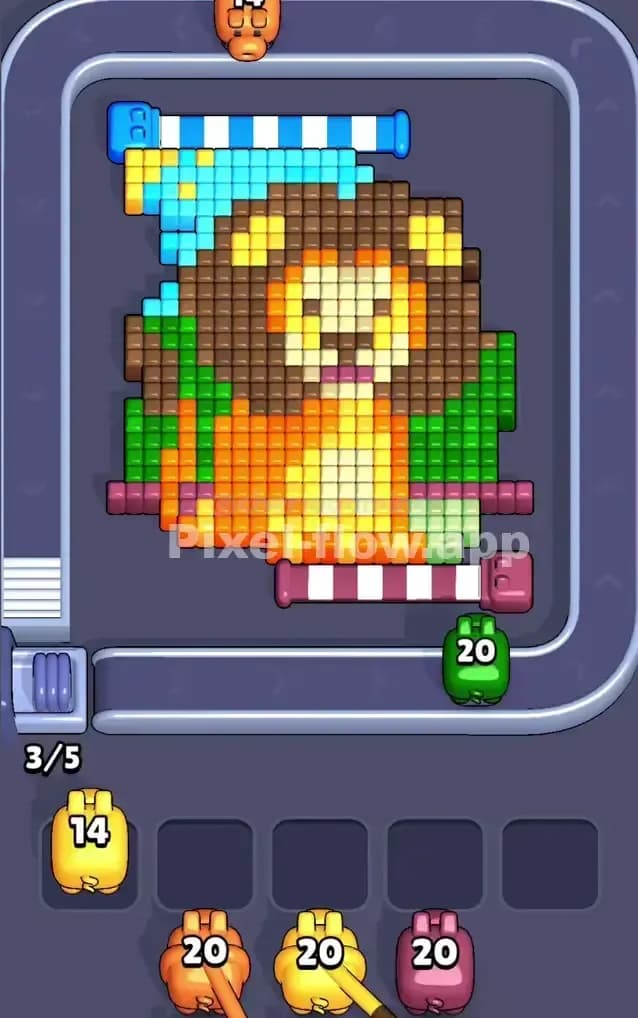 Pixel Flow Level 251 Solution 1