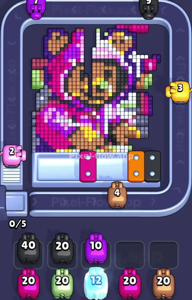 Pixel Flow Level 1580 Solution 1