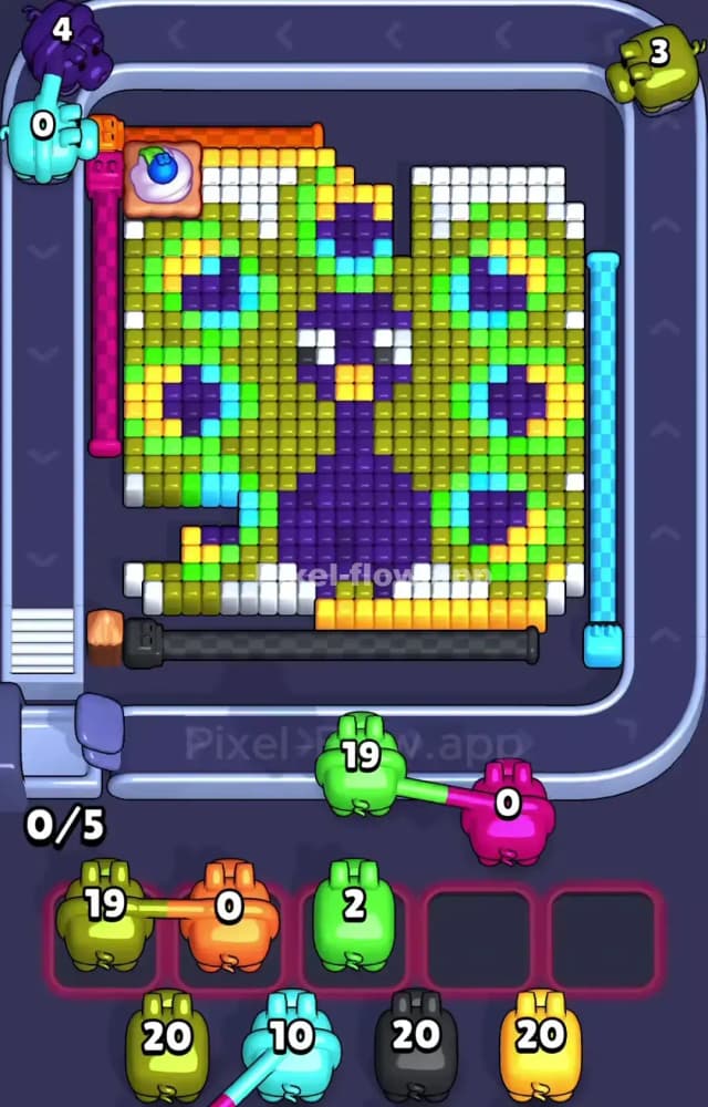 Pixel Flow Level 967 Solution 1