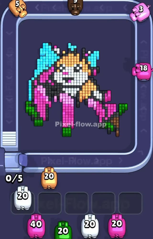Pixel Flow Level 1391 Solution 1