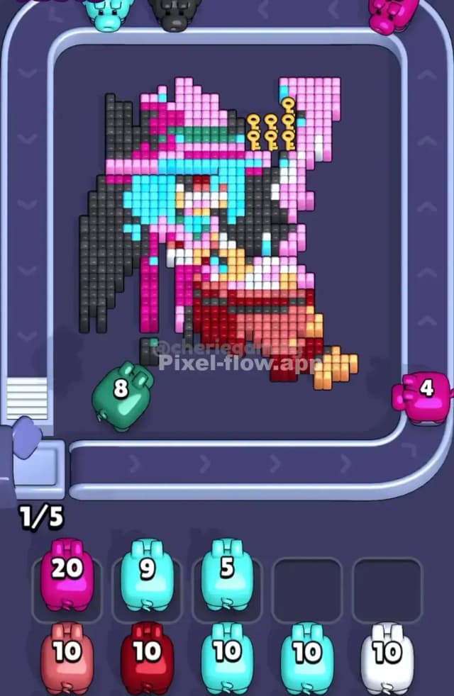 Pixel Flow Level 1750 Solution 2