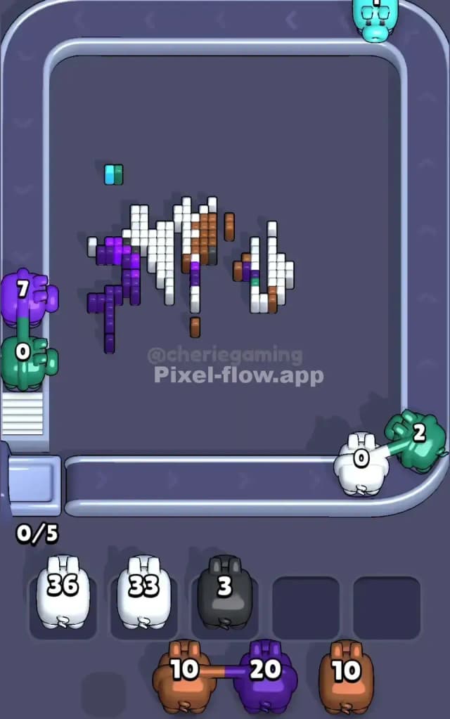 Pixel Flow Level 608 Solution 3
