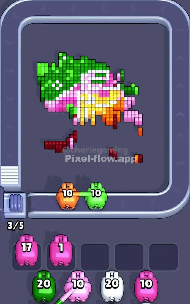 Pixel Flow Level 743 Solution 3