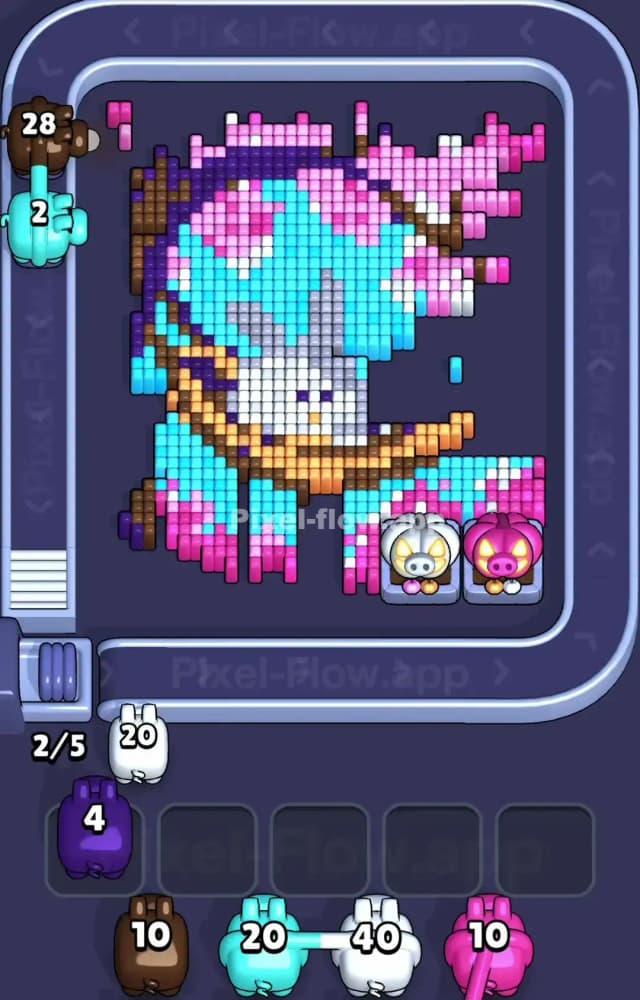 Pixel Flow Level 1336 Solution 1