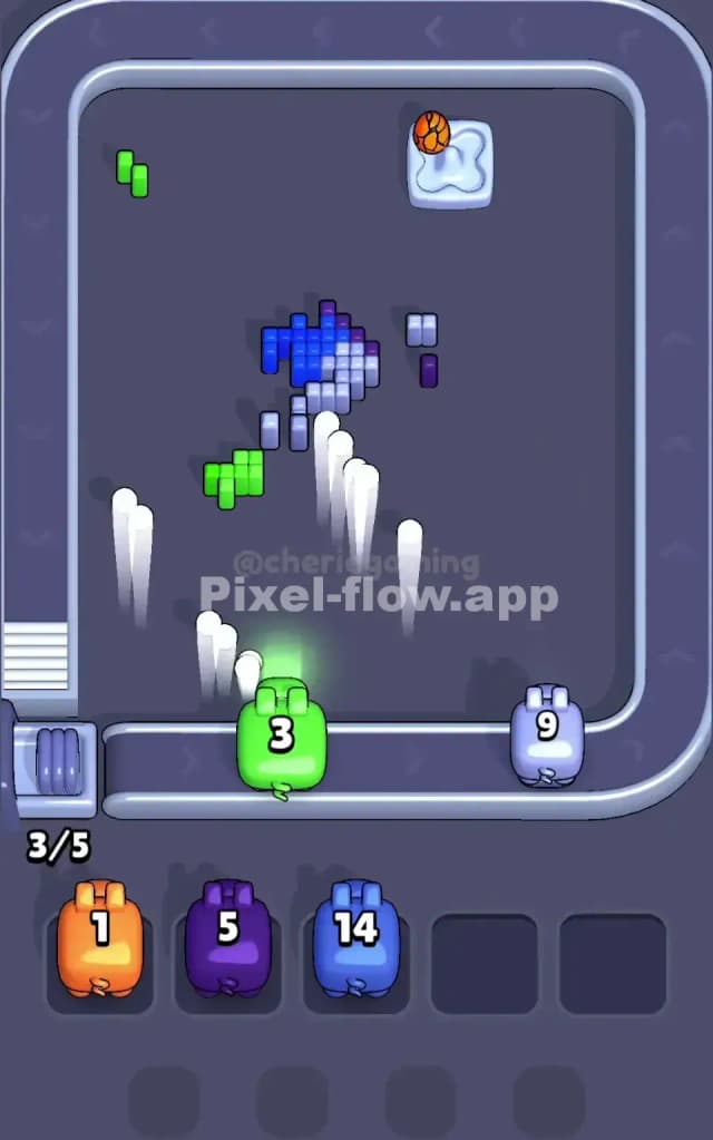 Pixel Flow Level 204 Solution 3