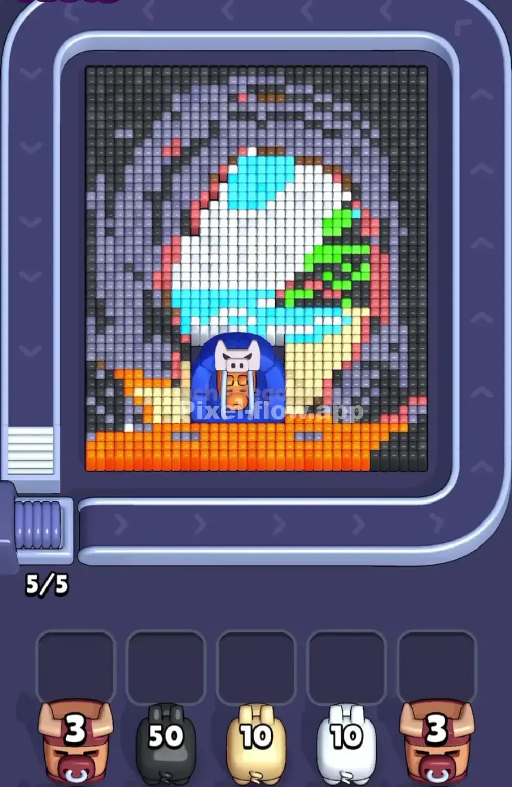 Pixel Flow Level 1800 Screenshot