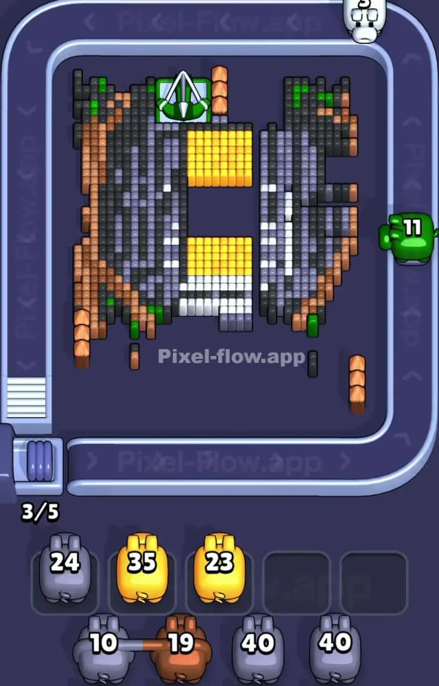 Pixel Flow Level 1518 Solution 1