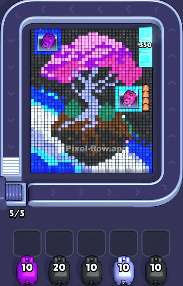 Pixel Flow Level 1137 Gameplay