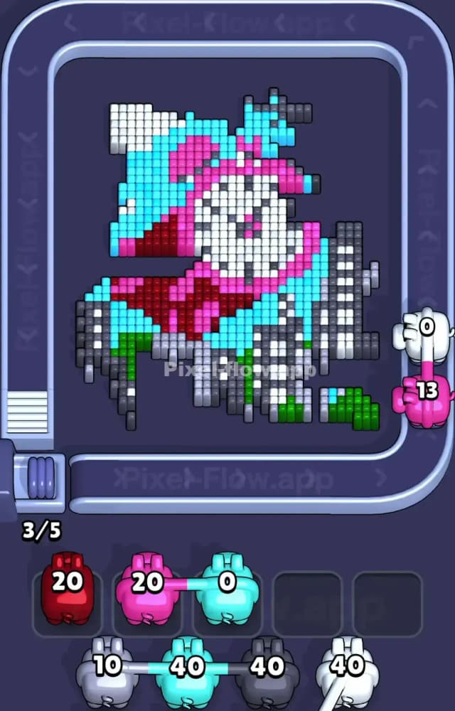 Pixel Flow Level 1472 Solution 2