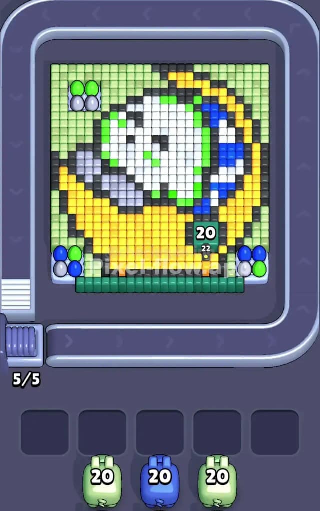 Pixel Flow Level 143 Gameplay