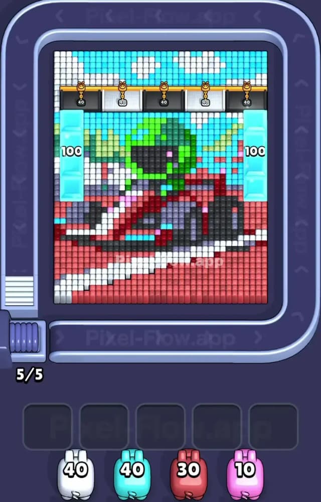 Pixel Flow Level 1587 Gameplay