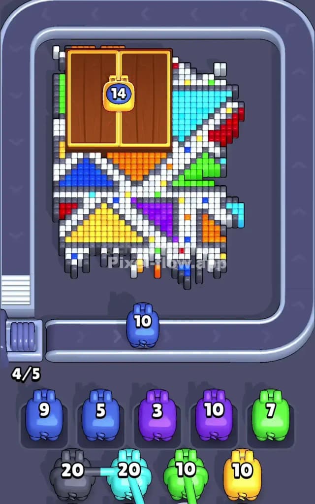 Pixel Flow Level 457 Solution 1