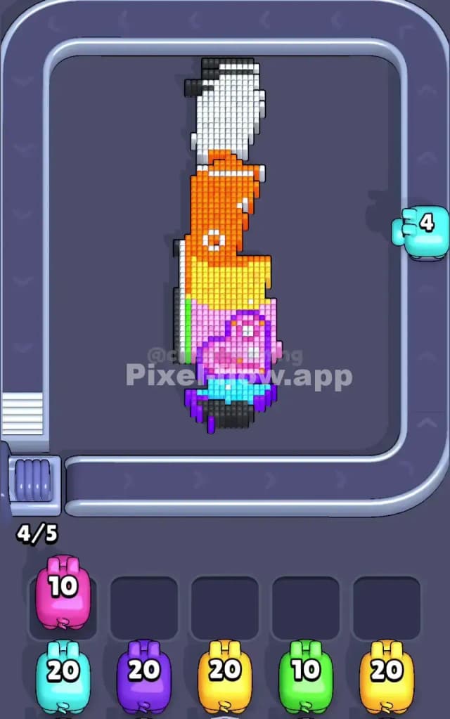 Pixel Flow Level 198 Solution 1