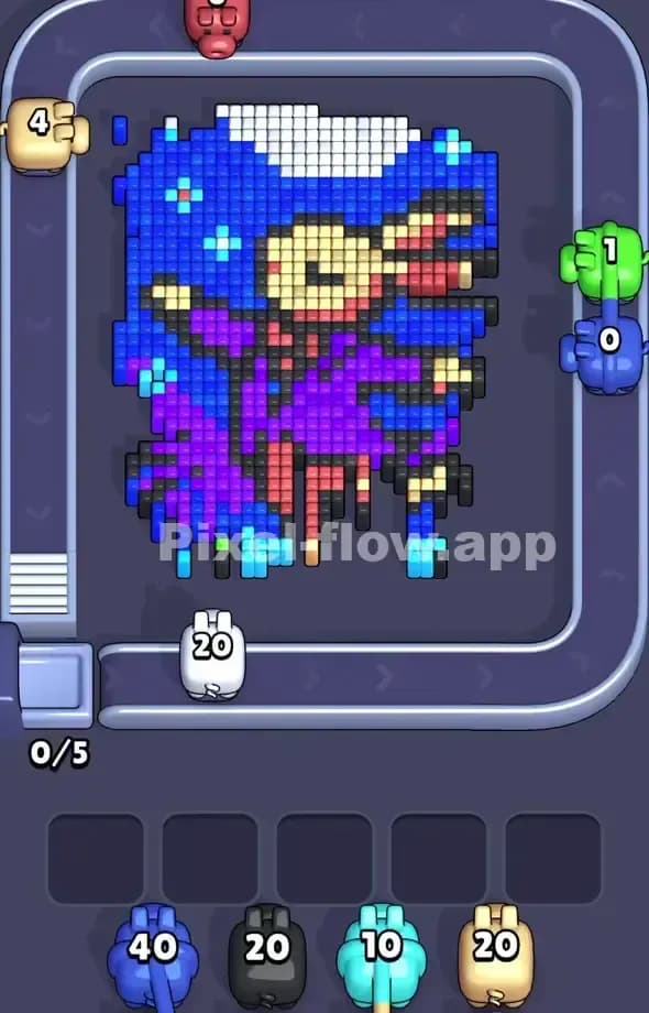 Pixel Flow Level 543 Solution 1