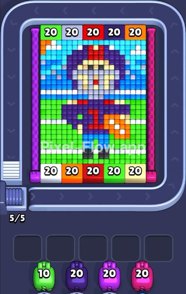 Pixel Flow Level 907 Gameplay