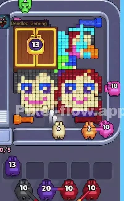 Pixel Flow Level 486 Solution 1