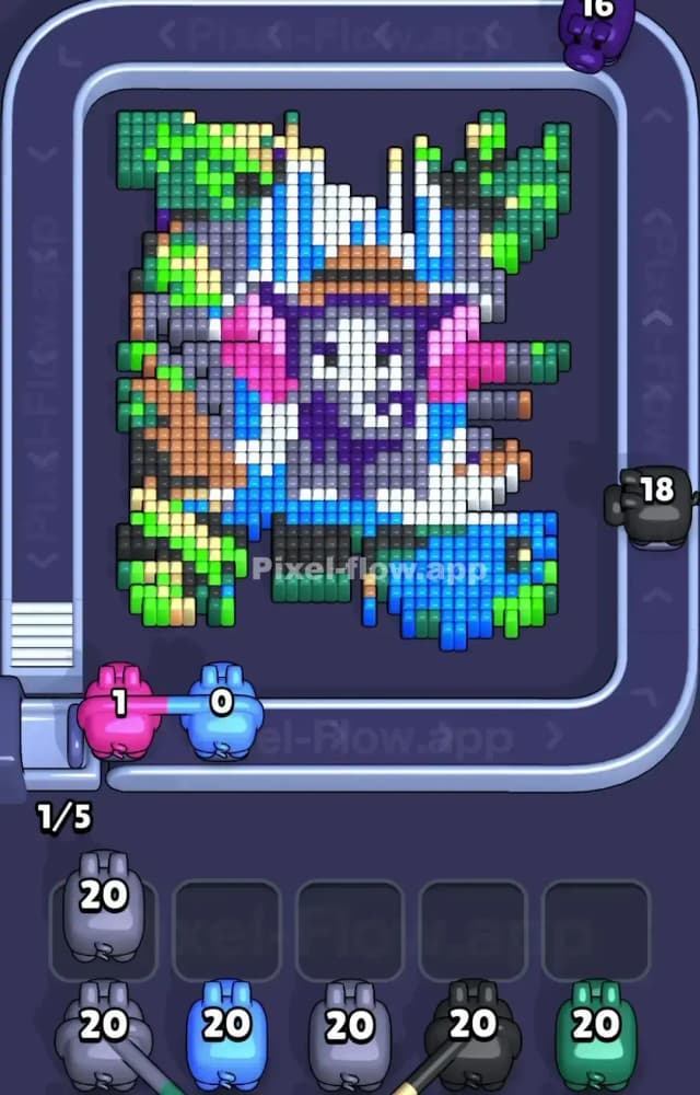 Pixel Flow Level 1329 Solution 1