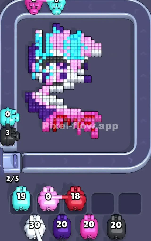 Pixel Flow Level 218 Solution 2