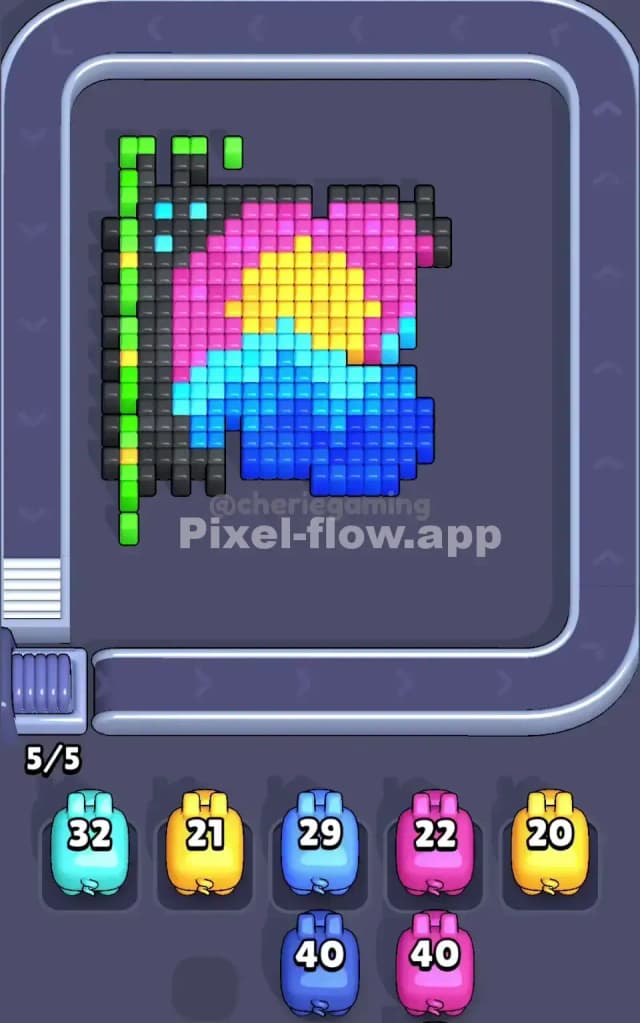 Pixel Flow Level 38 Solution 2