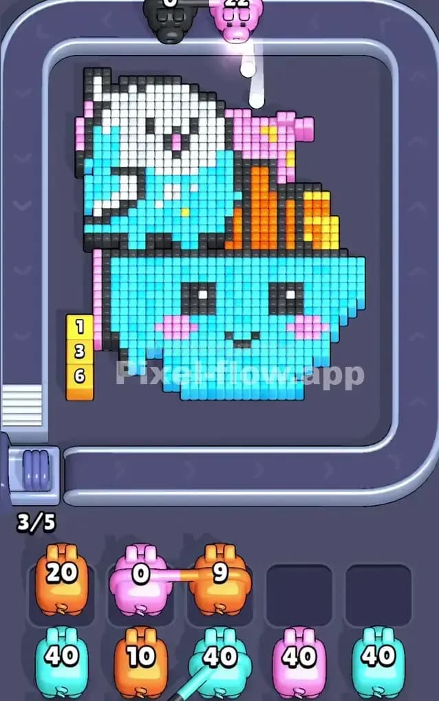 Pixel Flow Level 289 Solution 1