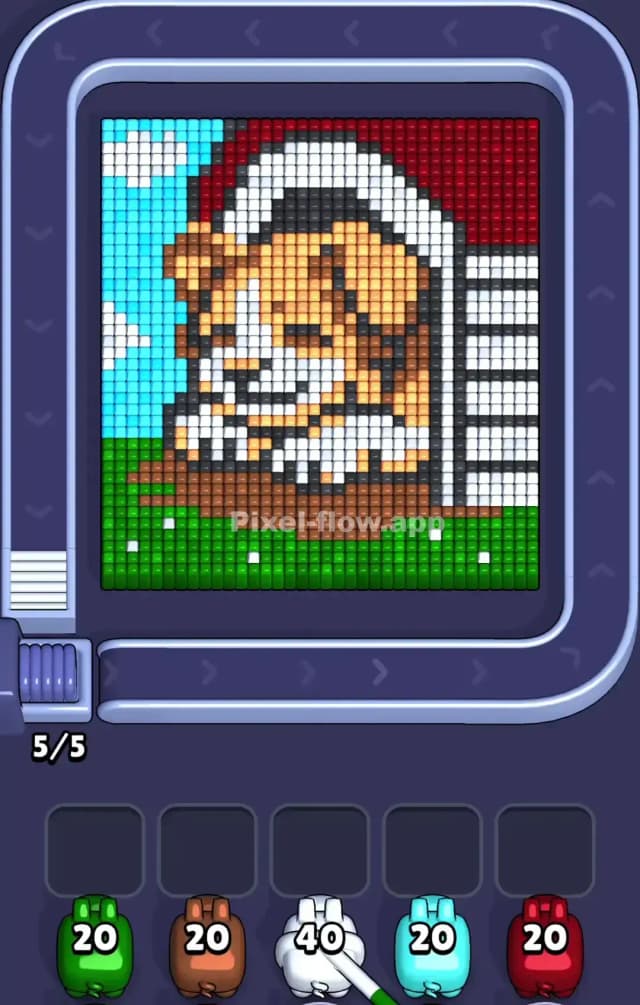 Pixel Flow Level 888 Gameplay