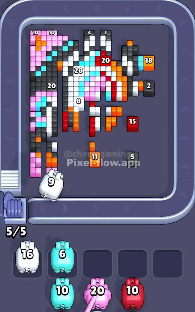 Pixel Flow Level 627 Solution 2