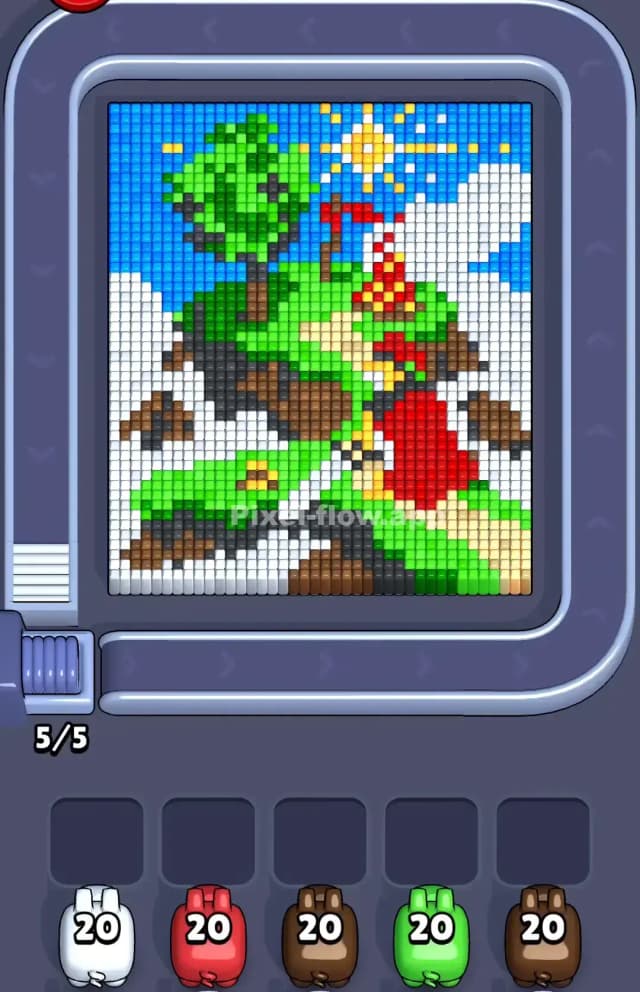 Pixel Flow Knight Level Gameplay