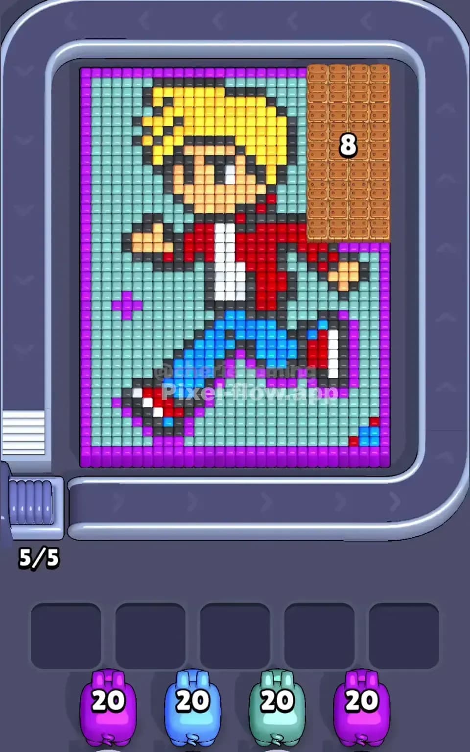 Pixel Flow Level 687 Screenshot