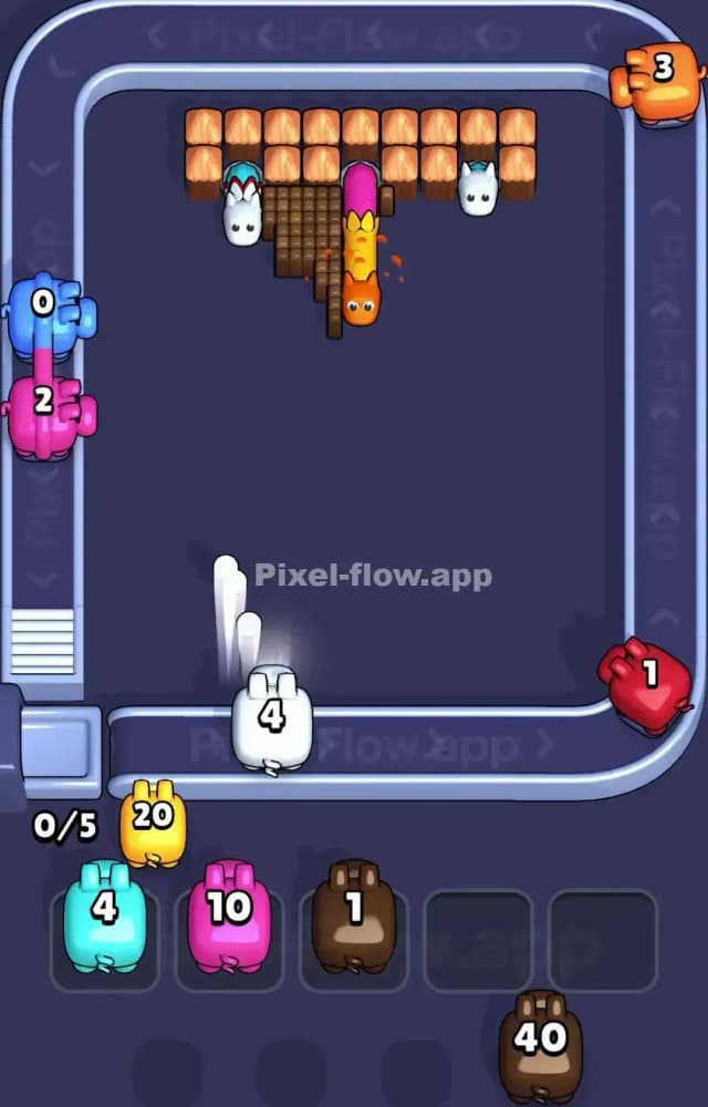 Pixel Flow Level 1129 Solution 3