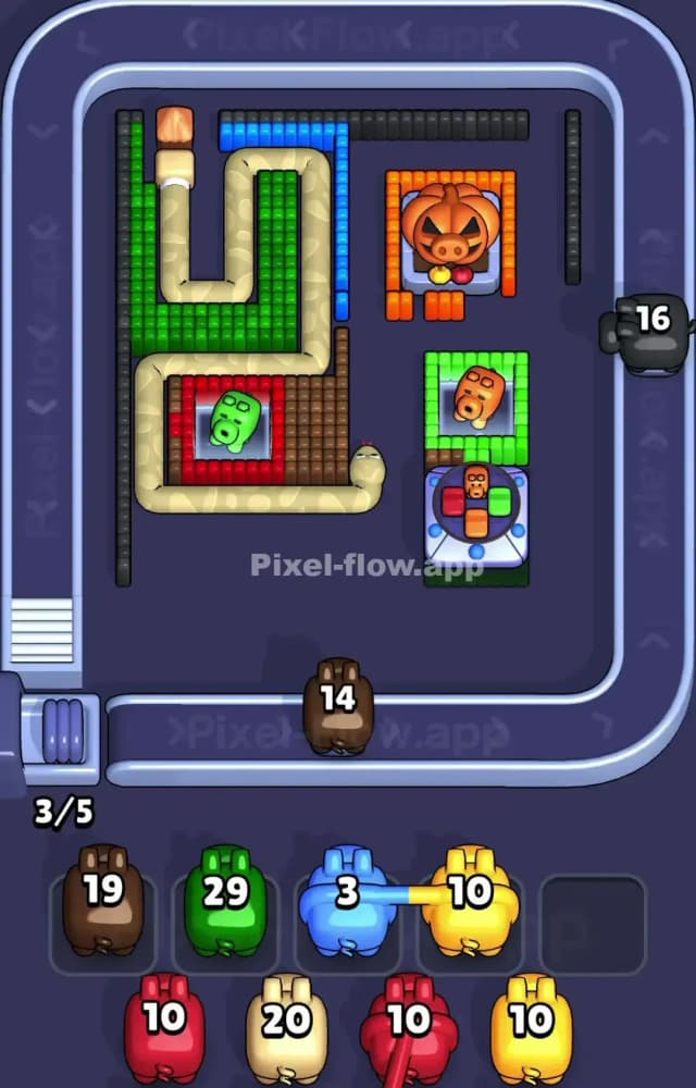 Pixel Flow Level 1298 Solution 2